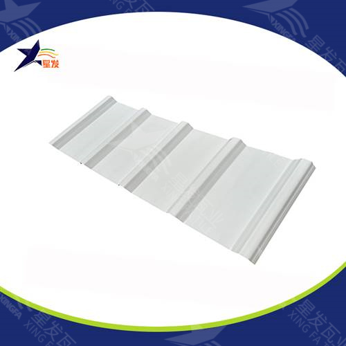 1075型白色高波形塑钢瓦 厂房屋顶用PVC瓦塑料瓦安装固定快捷且寿命更久 清远PVC瓦厂家直供