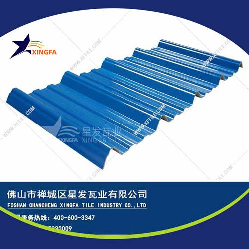 厚度3.0mm蓝色900型PVC塑胶瓦 清远工程钢结构厂房防腐隔热塑料瓦 pvc多层防腐瓦生产网上销售